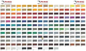 Colour Options Rhino Aluminium Ltd