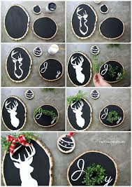 Two Seasonal Wood Round Crafts Reversible Holiday Decor Wood Slice Crafts Wood Christmas Ornaments Wood Slices