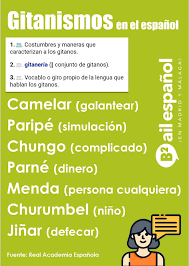 Gitanismos En El Espanol Recursos Linguisticos Espanol Idioma Calo