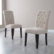 Walmart Morgana Beige Tufted Parsons Dining Chair Set Of 2 Dining Room Console Parsons Dining Chairs Dining Chairs
