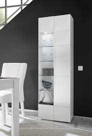 Here is our paper towel storage narrow cabinet 80cm high. Diana Narrow Display Cabinet In White Gloss Display Cabinets 4133 Sena Home Furniture