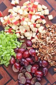 (full printable recipe card is at bottom of post.) Healthy Chicken Salad With Grapes Apples And Tarragon Yogurt Dressing Two Healthy Kitchens
