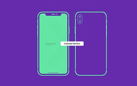 Iphone X Mockup Presentation Design Mockup Apple Outline