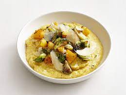 Pumpkin Polenta With Vegetables Recipe Food Network Recipes Recipes Vegetable Recipes