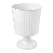 Citronmeliss Ubertopf Auf Fuss Drinnen Draussen Weiss Schreibtischkombination Ubertopf Blumentopfe Fur Draussen