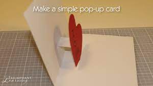 Take your candles, line them up with your folded paper and roughly measure out the top of cake and the bottom of the cake. How To Make A Simple Pop Up Card Everything 4 Christmas