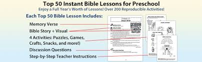 You can buy the whole kit to be ready to teach several ages of. Top 50 Instant Bible Lessons For Preschoolers Rosekidz Lindsey Whitney 9781628624977 Amazon Com Books