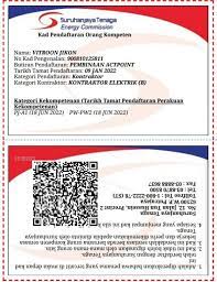 We provide suruhanjaya tenaga apk 1.6 file for 4.0 and up or blackberry (bb10 os) or kindle fire and many android phones such as sumsung galaxy, lg, huawei and moto. Kontraktor Mekanikal Elektrikal Dan Bangunan Ini Contoh Card Competency Personal Electrical Chargeman And Wireman Yang Diiktiraf Suruhanjaya Tenaga Malaysia Sengaja Saya Mahu Kasih Tayang Bikin Iklan Hahah Facebook