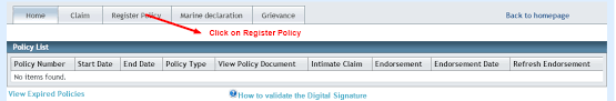 Oriental Insurance Policy Status By Online