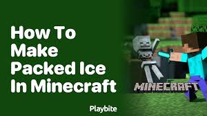 Minecraft: How To Make Blue Ice - Vgkami