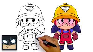 Jacky works her jackhammer to shake up the ground and nearby enemies. How To Draw Jacky New Brawl Stars Youtube