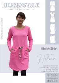 Wir verfallen komplett dem charme der samtweichen stickerei, die dieses kleidungsstück eine einzigartige note verleiht. Kleid Damen Helma Grosse 32 54 Nahanleitung Meine Herzenswelt