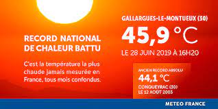 The overnight low will be 70 °f (21.1 °c). World Meteorological Organization On Twitter France S Old Temperature Record Of 44 1 C Set In 2003 Heatwave Was Beaten At Eleven Different Places On A Day Of Extraordinary Heat 28 June Gallargues Le Montueux In