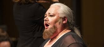 Mezzo-sopranos square off, one as Carmen; the other (in russet beard) is,  yup, Don José