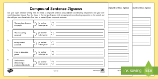 But if you want to use your own vocabulary, no problem. What Is A Compound Sentence Compound Sentence Jigsaw Worksheet Worksheets