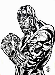 My Fan Art Of Thanos Avengers Infinity War Art Coloring Pages Drawings