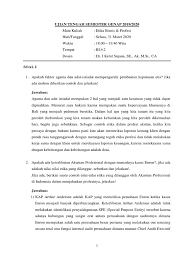 Check spelling or type a new query. Soal Uts Etika Bisnis Dan Profesi 31 Maret 2020 Pdf