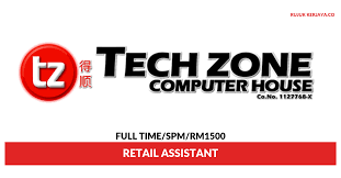 We strive to be one of the techzone.com.my is an online store which is selling computers, networks, and gadgets. Jawatan Kosong Terkini Tech Zone Computer Retail Assistant Kerja Kosong Kerajaan Swasta