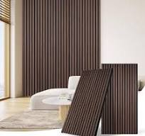 DOLLAR BOSS Pannelli acustici in legno, pannelli murali 3d 240x60cm, parete  in legno, parete antirumore, pannelli acustici, parete con modanature ...