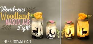 How To Make A Wondrous Woodland Mason Jar Light