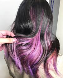 Pink Purple Pastel Peekaboo Highlights Peekaboo Hair Hair Color Highlights Peekaboo Highlights Hair