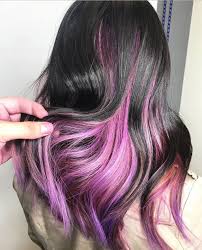 A pastel purple hair color has become quite popular nowadays. Pink Purple Hair Highlights