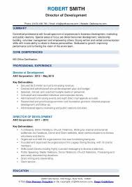 Curriculum vitae is an outline of a person's educational and professional history, usually prepared for job applications. Director Of Development Resume Samples Qwikresume