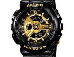 How To Set Time On Casio Baby G Ba 110 Black And Gold Watch Baby G Shock Casio Watch