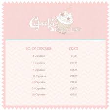 Cupcake Price List In 2019 Cupcake Prices Cupcake Cakes