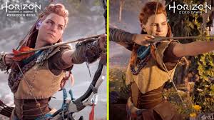 Horizon Zero Dawn Vs Horizon Forbidden West Ps4 Pro Vs Ps5 Early Graphics Comparison Youtube