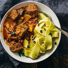 Hungarian Beef Goulash Is A Spicy Beef Stew With Onions And Paprika Here S An Easy Recipe For This Classic Dish Where Ev Beef Goulash Beef Dinner Beef Recipes