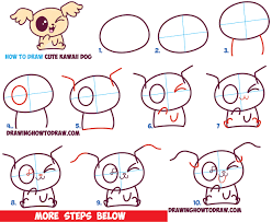 We've learned to draw many different animals and objects together already and i am really happy to share this puppy. How To Draw Cute Kawaii Chibi Puppy Dogs With Easy Step By Step Drawing Tutorial For Beginners And Kids How To Draw Step By Step Drawing Tutorials