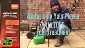 This fuel treatment is the perfect addition to your lawn mower. Winterise Your Mower With Toro Fuel Treatment Youtube