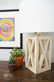Diy X Base Lamp Diy Table Lamp Wooden Table Lamps Diy Lamp
