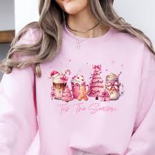 Pink Festive Christmas Sweater – Cute & Cozy