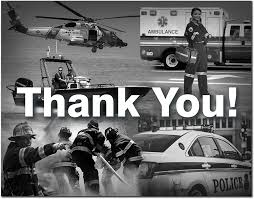 The tribute anthem thank you first responder featuring singer/songwriter matt jackson, instills emotion and a true sentiment of appreciation for first responders and their daily bravery providing safety for us all. Amazon Com Thank You Greeting Card First Responder Police Firefighter Ambulance Coast Guard Includes Cards And Envelopes 5 5 X 4 25 12 Pack Health Personal Care