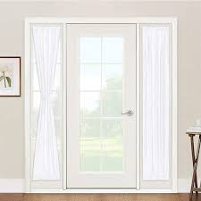 Whether you want inspiration for planning sidelight window coverings or are building designer sidelight window coverings from scratch, houzz has 192 pictures from the best designers, decorators, and architects in the country, including northlight custom builders, llc and dewson architects. Amazon Com Window Treatments For French Doors Linen Texture Semi Sheer Privacy Sidelight Panels Glass Door Curtains For Entry Door Front Door Foyer Window Blinds 2 Free Ropes 2 Panels 30 X