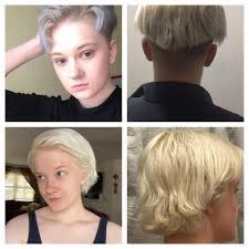 Before After Finally Reached The 6 Month Mark Of Growing Out My Pixie March Sept I Personally Was Obsessed With Loo Celebrity Hair Colors Hair Beauty Hair
