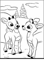 Hurray for rudolph coloring page. Rudolph Reindeer Coloring Page 12 Free Print And Color Online