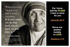 Michele4him Wherever God Has Put You That Is Your Vocation It Is Not What We Do But How Much Love We Put I Mother Teresa Images Images And Words How To