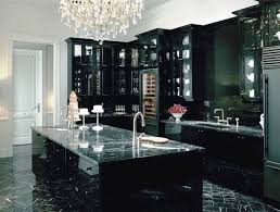 Black Marble Makes Your Kitchen Area Spaciously Elegant When Decked Up With The Right Kind Of Furniture And Centerp Gothic Kitchen Black Kitchens House Design