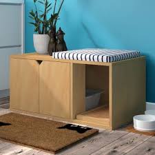 Tucker Murphy Pet Grinnell Litter Box Enclosure Wayfair In 2020 Litter Box Enclosure Litter Box Covers Hiding Cat Litter Box