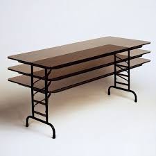 Rectangular Folding Table Adjustable Height Table Home Kitchens Kitchen Furniture