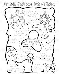 Treasure map for kids coloring pages are a fun way for kids of all ages to develop creativity focus motor skills and color recognition. Personalized Printable Pirate Treasure Map Birthday Party Etsy In 2021 Pirate Treasure Maps Pirate Maps Treasure Maps For Kids