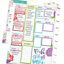 Roygbiv Allpen And Coloredboxes Pages Colored Box Stickers From The New Thehappyplanner Stickerbook Highl Plan Planner Happy Planner Happy Planner Layout