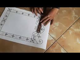 Membuat hiasan bingkai kertas sederhana dan mudah gambar burung, gambar bambu, membuat hiasan kaligrafi. Cara Membuat Hiasan Mushaf Kaligrafi Untuk Anak Youtube