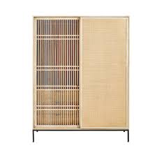 2 Turiger Schrank Aus Massivem Mangoholz Und Rattan Maisons Du Monde Asiatische Mobel Mangoholz Rattan