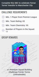 Fifa 21 icon player item of fernando torres: Fifa 20 Ferran Torres New Transfer Sbc Announced Requirements And Solutions Fifaultimateteam It Uk
