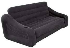 intex 68566ep inflatable queen size pull out futon sofa couch bed dark gray pull out sofa inflatable sofa pull out sofa bed