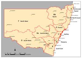 Map Of Nsw And The Act Showing Abs Based Residential